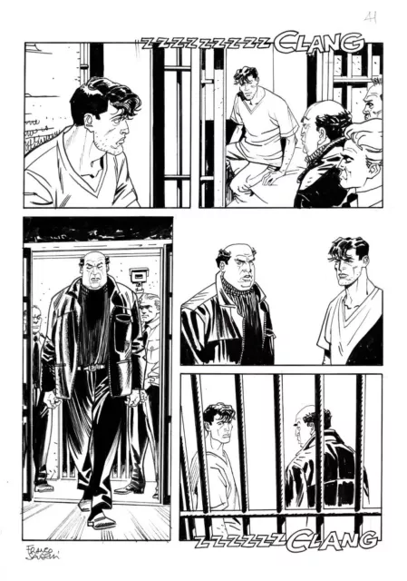 FRANCO SAUDELLI - Tavola originale Dylan Dog n. 380 "Nessuno è innocente" p.41