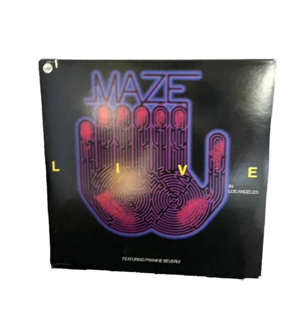 MAZE featuring FRANKIE BEVERLY Live In Los Angeles 1986 Capitol 2LP VG+/EX