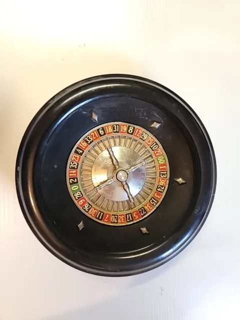 Vintage 9.75 ” baklite rollette wheel