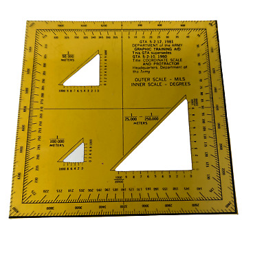 military coordinate scale and protractor sale