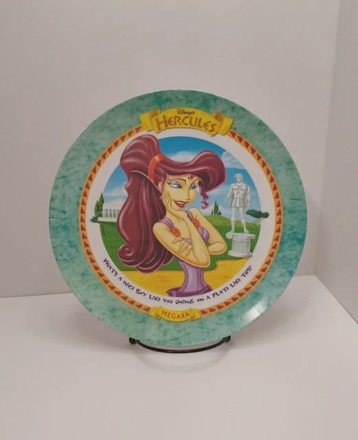Vintage 1997 Disney Hercules Megara McDonald's Collectors Melamine Plate Kid's