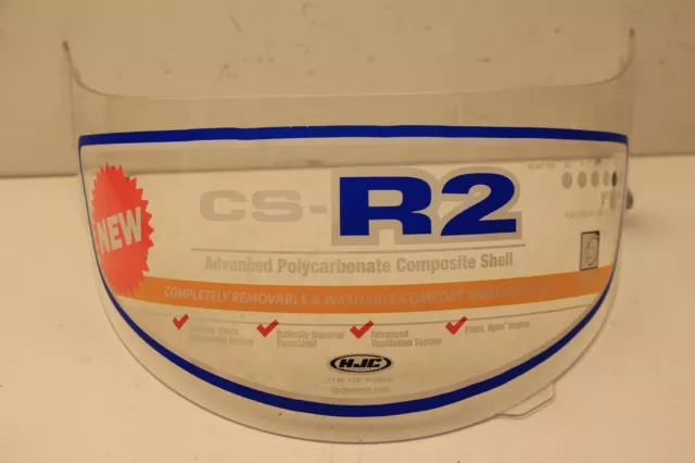 HJC CS-R2 Motorcycle Helmet Clear Visor Model HJ-09C  Size Extra Large