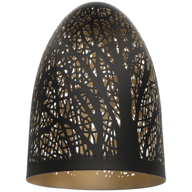 Abat-jour Métal Creux Moderne - Ø25 Cm H16 Cm - Compatible E14/E27 - Pour Lustre Et Lampe De Table