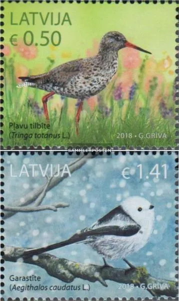 Lettland 1046-1047 (kompl.Ausg.) postfrisch 2018 Einheimische Vögel