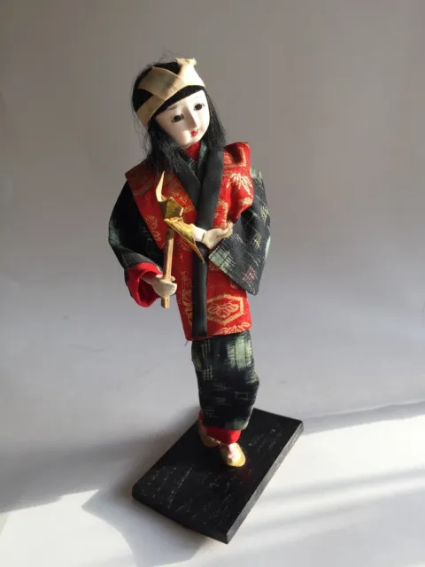 japanische Kimono-Puppe, Geisha Figur, 70er Jahre