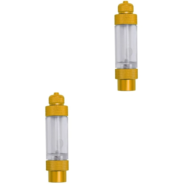 2 piezas Reactor difusor regulador de válvulas regulador de retención contador de burbujas de CO2 para acuario