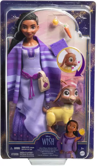 Disney’s 14'' Wish Singing Asha with Valentino & Star Large Doll