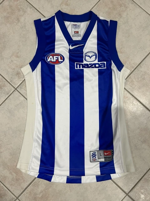 NORTH MELBOURNE KANGAROOS AFL Football Vintage Nike 2000 Home
