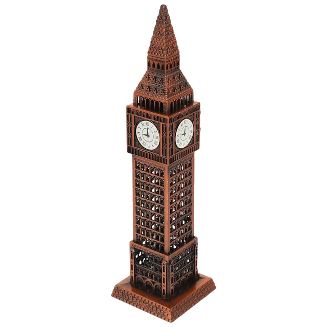 CLOCK TOWER BUILDING statue Big Ben Ornament British Big Ben Desk