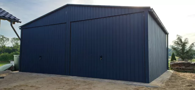 Blechgarage Garage Fertiggarage Metall Halle Mehrzweck Schuppen  Fertighaus 6x4