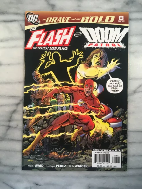 Brave and the Bold #8 (2008-DC) **High+ grade** Flash / Doom Patrol! Perez!