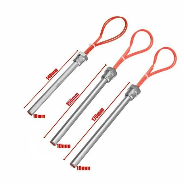 Piezas de encendedor portátil estufas de varilla caliente calefacción acero inoxidable impermeable