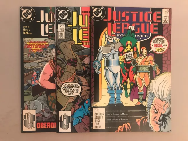 Justice League International 20 21 22 DC Comics 1988-1989 early Lobo appearances
