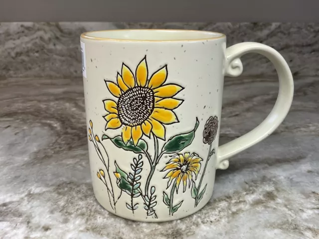 Large Coffee Mug Midway Valley Sunflowers. Spectrum Designz. 16 Ounce. New.