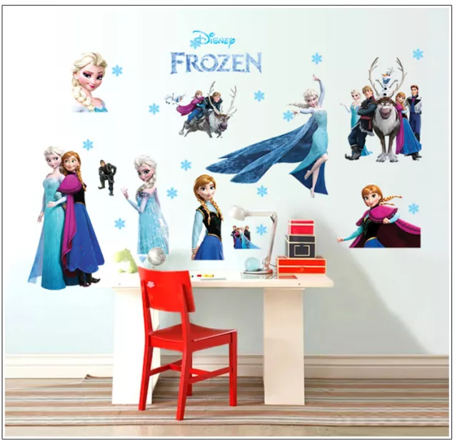 Disney Frozen 3D Butterfly Wall Removable Stickers Decals Kids Nursery Wall Art