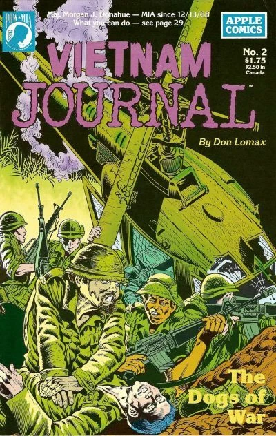 Vietnam Journal 2 Don Lomax Nam Dogs of War First Print 1987 Apple 1st NM