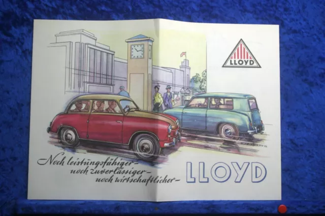 Lloyd LP 400 1953 Prospekt (A1292) FAKSIMILE Archiv Verlag