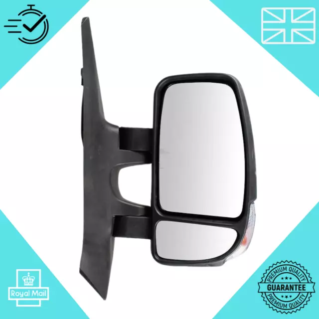 For Renault Master 2010-2022 Electric Short Arm Wing Door Mirror Drivers Side