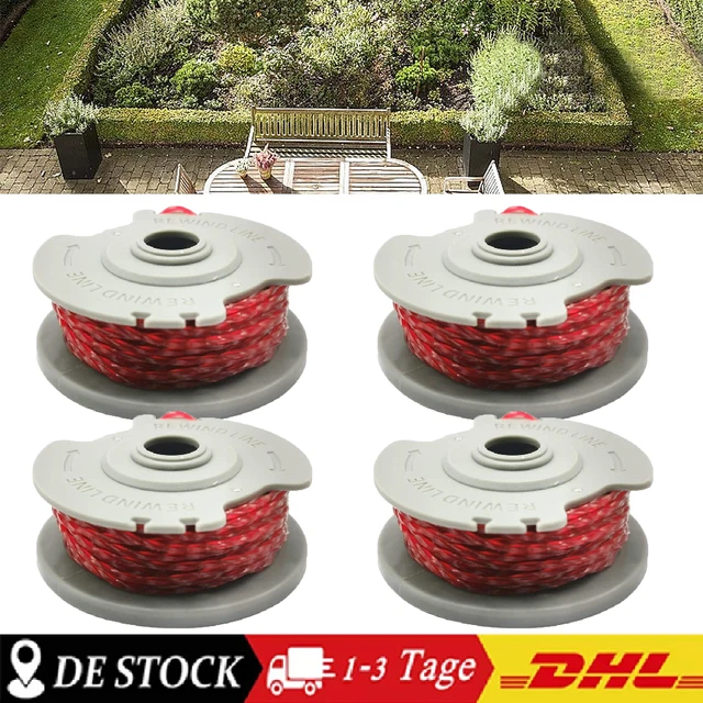 FixedByU 2er Pack Ersatzspulen Für Einhell Rasentrimmer – 1,4 Mm Faden, 10 M Länge Je Spule