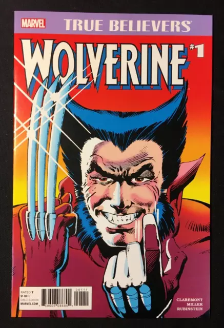 Wolverine 1 True Believers VARIANT 1st SOLO APP NM REPRINTS 1 FRANK MILLER X MEN