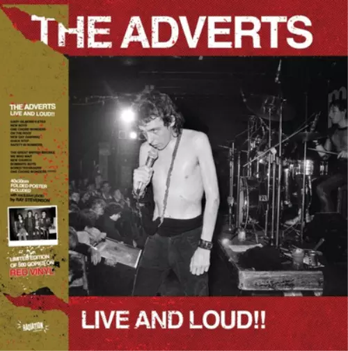 The Adverts Live & Loud (Vinyl) 12" Album Coloured Vinyl (Limited Edition)