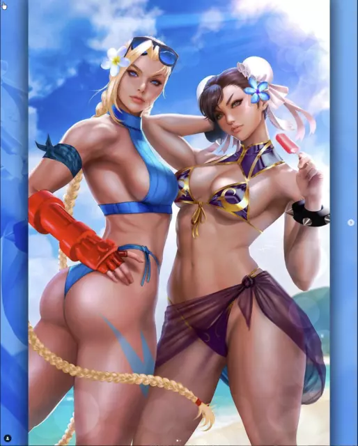 Udon Entertainment Inc 2023 Street Fighter Swimsuit Special #1 Jeehyung Lee Chun-Li Surfboard Bikini Variant (07/19/2023) Udon Raw NM
