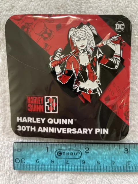 Harley Quinn 30th Anniversary Enamel Pin 2022 DC Comics Loot Crate Suicide Squad