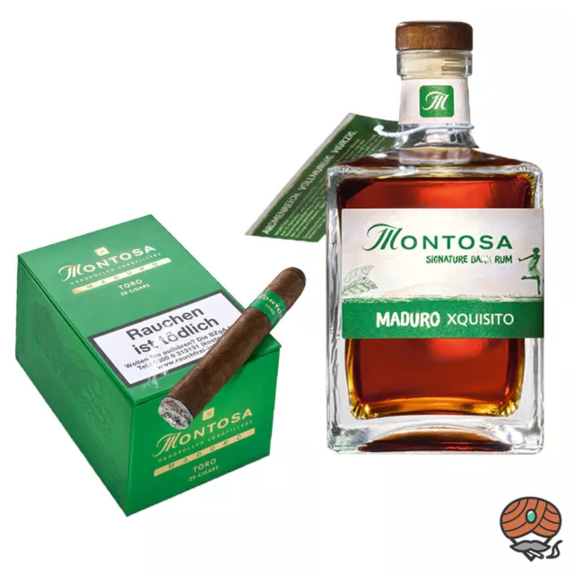 MONTOSA Maduro Xquisito Signature Dark Rum + Montosa Maduro Toro Zigarren Kiste