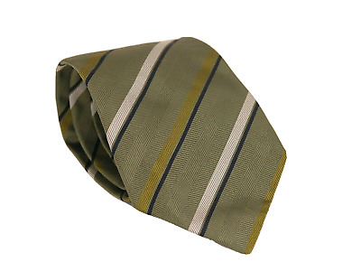 Burberry Burberrys Noeu 100 % en Soie Fabriqué England Vintage Pure80 Régimentaire Hommes 