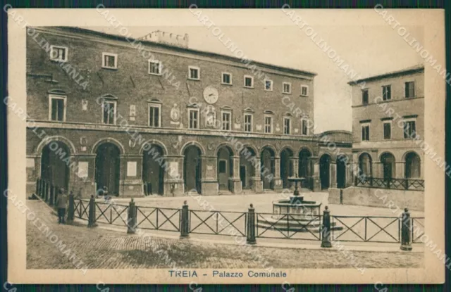 Macerata Treia PIEGA cartolina QK6554