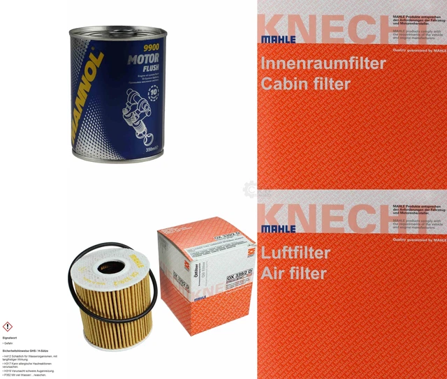 MAHLE / KNECHT Kit D'inspection Filtre kit SCT Lavage Moteur 11607084 ...