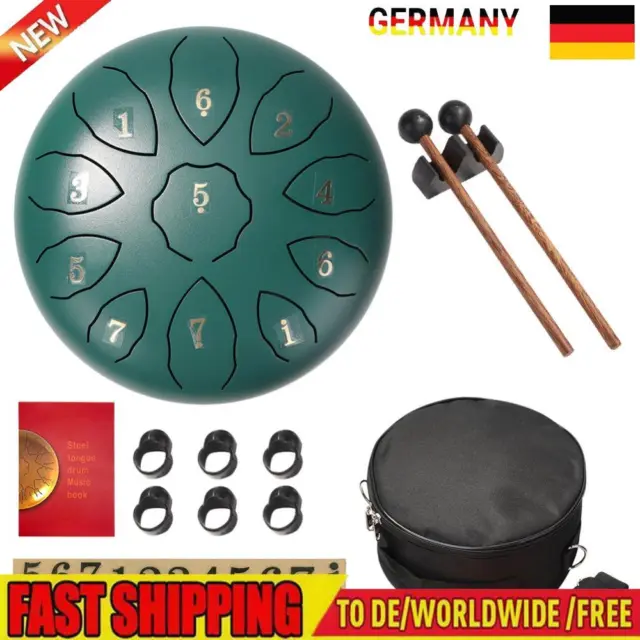 Stahlzungen-Trommel mit 11 Tönen Hand-Pan-Tank-Trommel Percussion Instrument (Gr