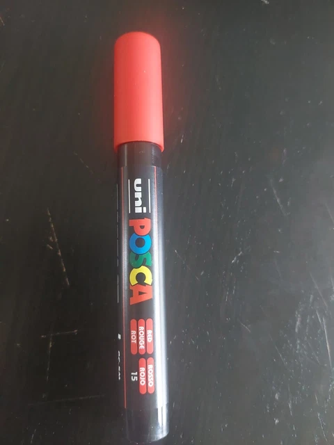 feutre posca PC5M Rouge Occasion Servi 1 Fois