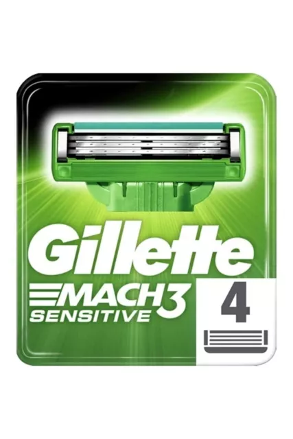 Gillette Mach 3 Sensitive Rasierklingen 8 12 16 20 24 oder 40 Stück