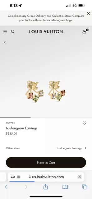 Louis Vuitton VUITTON hoop earrings White Steel ref.168650 - Joli