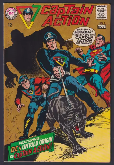 Captain Action #1 Silver Age VF- 7.5 DC Comic - Nov 1968