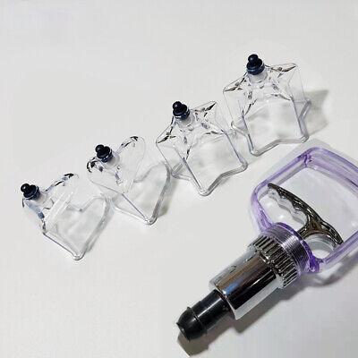 Taza de ventosas hijama 4 piezas frasco de amor estrella aspiradora de plástico lata de terapia de masaje