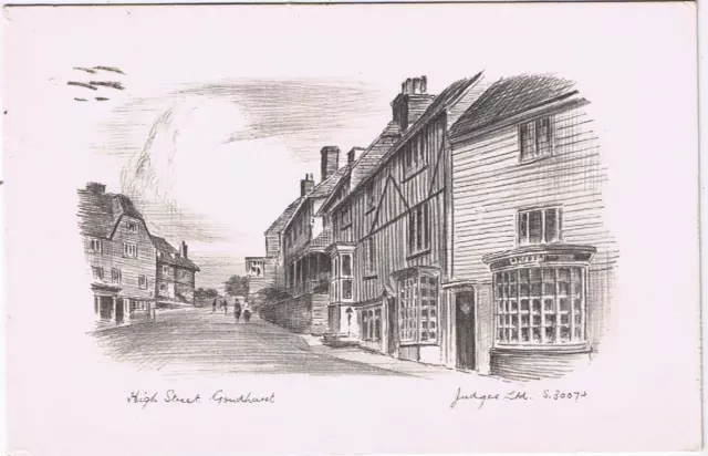 Postcard High Street Goudhurst United Kingdom Judges Ltd