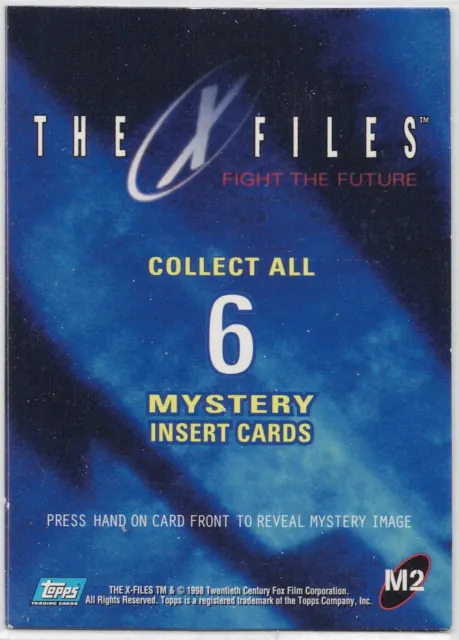 X-Files Fight the Future Mystery Insert Trading Card M2 1998 Topps