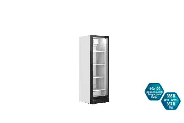 Gewerblicher Flaschenkühler Kühlschrank 386 Liter Eintürer - LIME 600