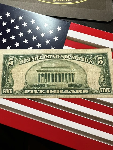 1934 A $5 Five Dollar Silver Certificate Blue Seal Nice Note J31228150A 5