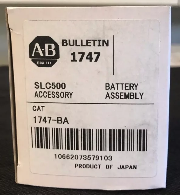 Brand New Allen Bradley 1747-BA, B9650T  PLC Battery,