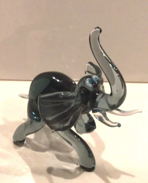 Souvenir Mammoth Blown glass Lampwork Ukrainian Murano Figure Handmade gift