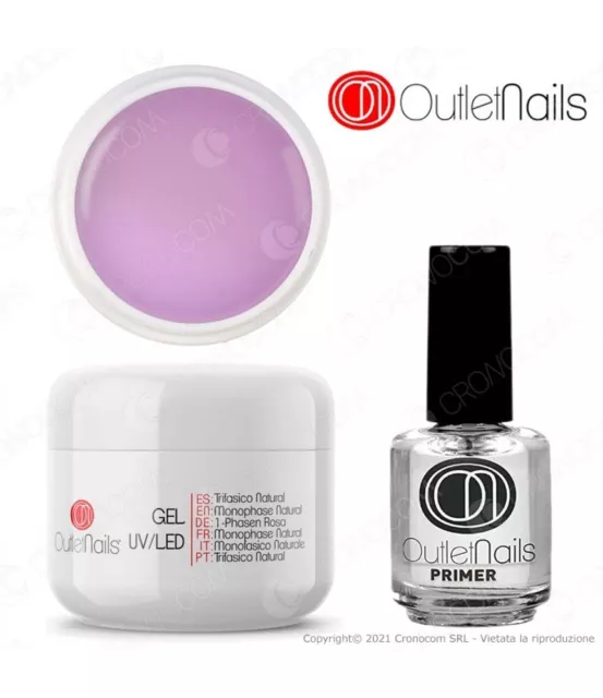 Gel 3 In 1 Uv Monofase Outlet Nail Art Monofasico Ricostruzione Unghie Naturale