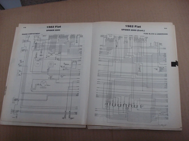 1982 FIAT SPIDER 2000 Wiring Diagrams/Schematics $12.95 - PicClick CA