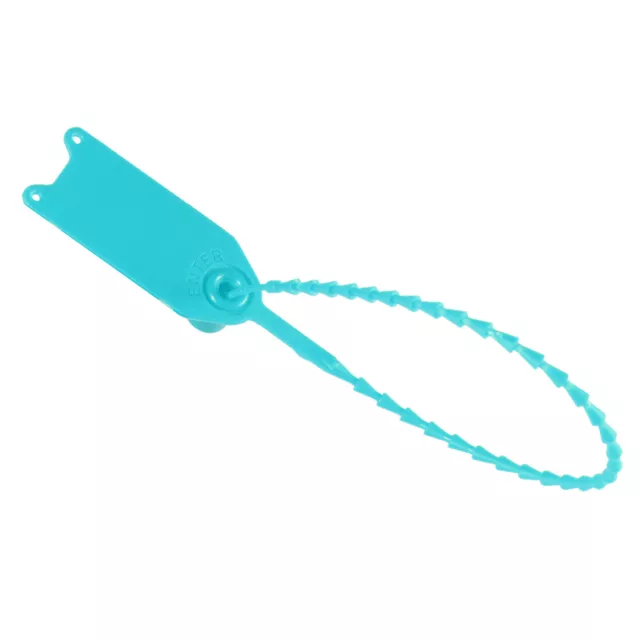 Plastic Zip Ties Seals Anti-Tamper 250mm Length,Light Blue, Pack of 20