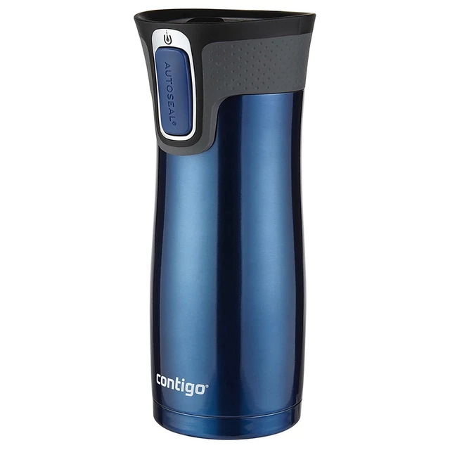 Contigo 2-Pack West Loop Stainless Steel Travel Mug, 16 oz - Monaco/Stainless 6
