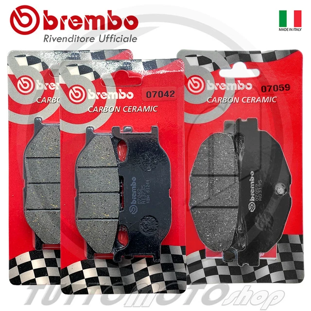 KIT PASTIGLIE FRENO BREMBO CARBON TMAX 500 Abs 2005 2006 2007 T-MAX ANT+ POST.