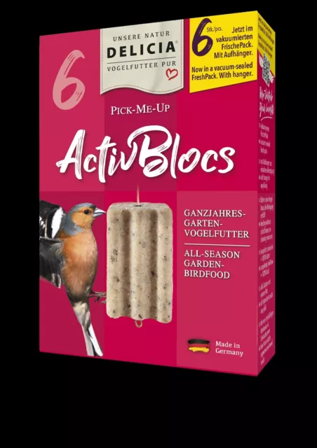 DELICIA Pick-Me-Up ActivBloc 6 Kartons mit je 6 Stück Vogelfutter