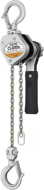 Kito LX003 0.25t 1.0m lever block 1.6kg Nickel plated chain new